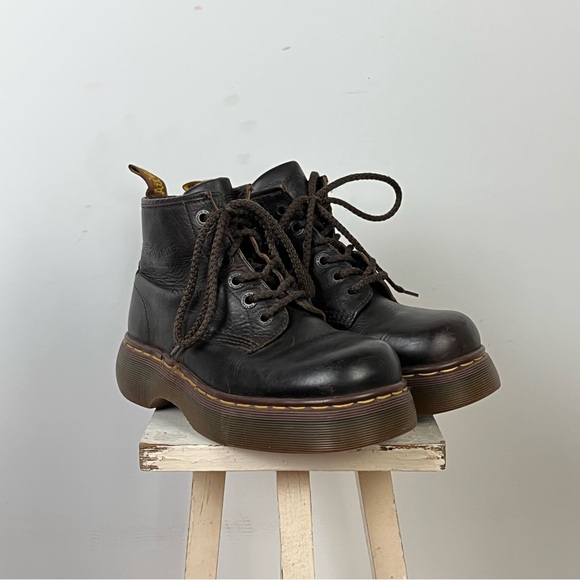 Dr. Martens Shoes - Dr. Martens Brown Combat Boots